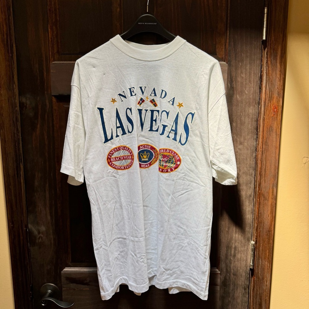 90’s Vintage Las Vegas Nevada Casinos Stitch Graphic T Shirt Size XL